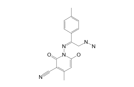3-CYANO-6-HYDROXY-4-METHYL-2-OXO-1-IMINO-(4-METHYL-OMEGA-HYDRAZINOACETO-PHENONYLIDIENO)-PYRIDINE
