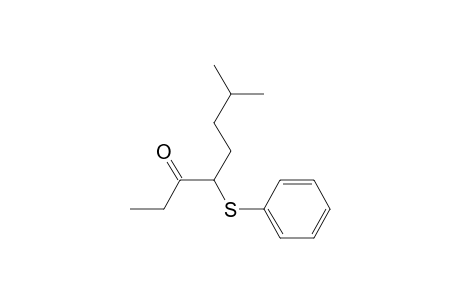 3-Octanone, 7-methyl-4-(phenylthio)-