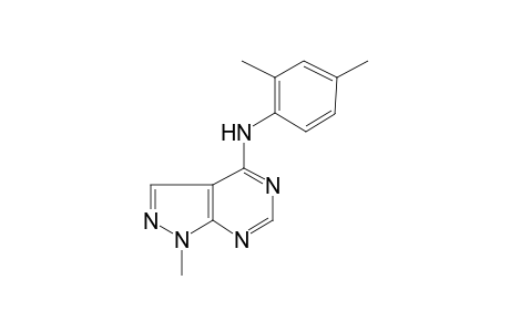 (2,4-Dimethyl-phenyl)-(1-methyl-1H-pyrazolo[3,4-d]pyrimidin-4-yl)-amine