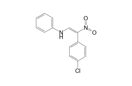 2-(4-Chlorophenyl)-N-phenyl-2-nitroethen-1-amine