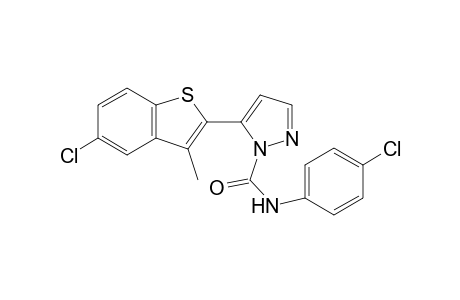 4'-chloro-5-(5-chloro-3-methylbenzo[b]thien-2-yl)pyrazole-1-carboxanilide