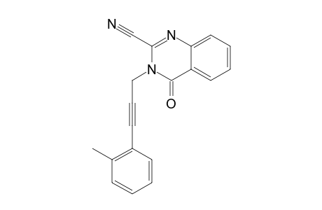 3-[3-(2-Methylphenyl)prop-2-yn-1-yl]-4-oxo-3,4-dihydroquinazoline-2-carbonitrile