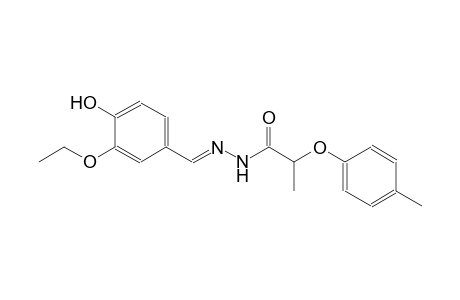 propanoic acid, 2-(4-methylphenoxy)-, 2-[(E)-(3-ethoxy-4-hydroxyphenyl)methylidene]hydrazide