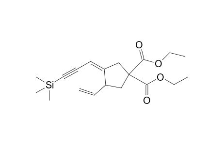 (3Z)-3-(3-trimethylsilylprop-2-ynylidene)-4-vinyl-cyclopentane-1,1-dicarboxylic acid diethyl ester