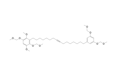 3-[16-[3,5-bis(methoxymethoxy)phenyl]hexadec-8-ynyl]-1,4-dimethoxy-2,5-bis(methoxymethoxy)benzene