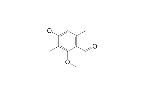4-hydroxy-2-methoxy-3,6-dimethylbenzaldehyde