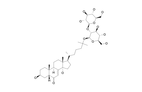 2,22-DIDEOXY-ECDYSONE-25-O-BETA-D-GLUCOPYRANOSYL-(1->2)-BETA-D-GLUCOPYRANOSIDE