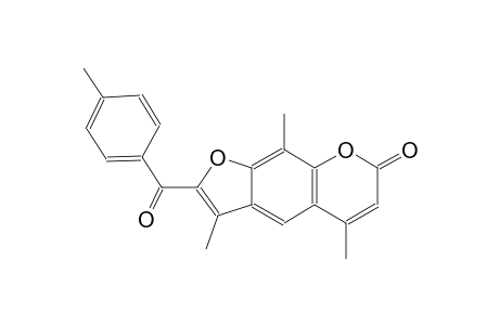 7H-furo[3,2-g][1]benzopyran-7-one, 3,5,9-trimethyl-2-(4-methylbenzoyl)-