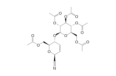 6-O-ACETYL-4-(2,3,4,6-TETRA-O-ACETYL-BETA-D-GLUCOPYRANOSYL)-1,2,3-TRIDEOXY-BETA-D-2-ENOPYRANOSYL-CYANIDE