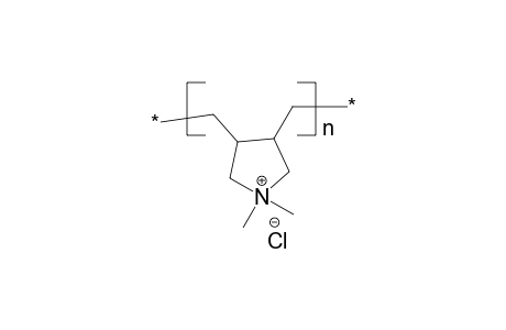 Poly(diallyldimethyl ammonium chloride), poly(3,4-dimethylen-n-dimethyl-pyrrolidinium chloride)