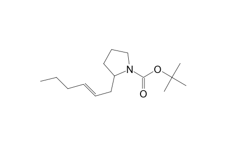 N-(tert-Butoxycarbonyl)-2-(2-hexenyl)pyrrolidine
