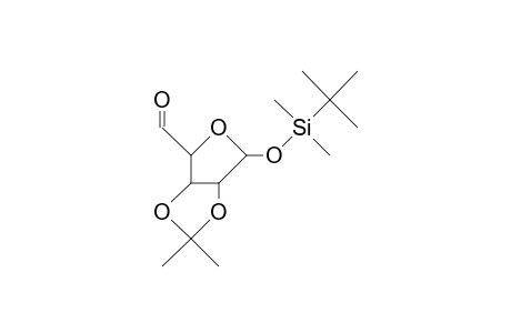 Dimethyl-tert-butylsilyl 2,3-O-isopropylidene-A-D-lyxo-pentodialdo-1,4-furanoside