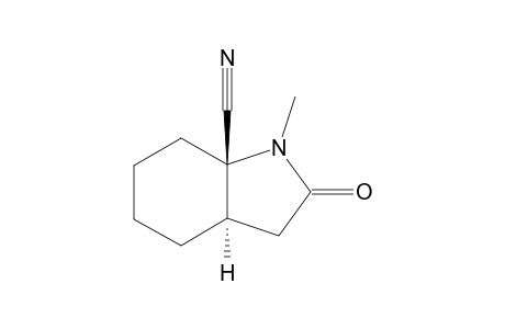 1-METHYL-7A-CYANO-OCTAHYDRO-trans-1H-INDOL-2-ONE