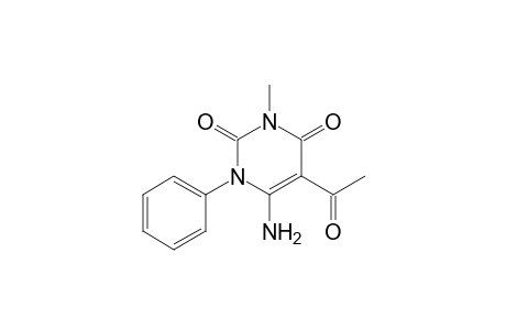 5-Acetyl-6-amino-3-methyl-1-phenyl-pyrimidine-2,4-dione