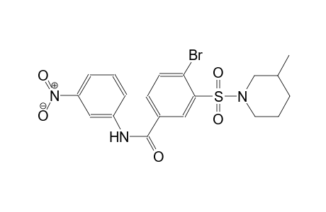 benzamide, 4-bromo-3-[(3-methyl-1-piperidinyl)sulfonyl]-N-(3-nitrophenyl)-