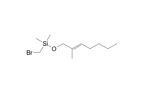 (E)-1-[(Bromomethyl)dimethylsilyloxy]-2-methylhept-2-ene