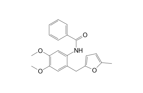 N-{4,5-Dimethoxy-2-[(5-methyl-2-furyl)methyl]phenyl}benzamide