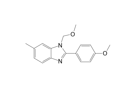 N(3)-Methoxymethyl-2-(4-methoxyphenyl)-5-methyl-1(3H)-benzimidazole