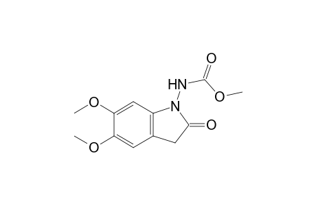 Methyl N-(5,6-dimethoxy-2-oxidanylidene-3H-indol-1-yl)carbamate