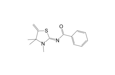 N-[(2Z)-3,4,4-Trimethyl-5-methylene-1,3-thiazolidin-2-ylidene]benzamide