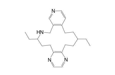 7,16-Diethyl-5,6,7,8.9.14,15,16,17,18-decahydrodibenzo[b,i][1,4,8,11]tetraazacyclotetradecine isomer