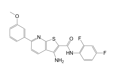 3-amino-N-(2,4-difluorophenyl)-6-(3-methoxyphenyl)thieno[2,3-b]pyridine-2-carboxamide