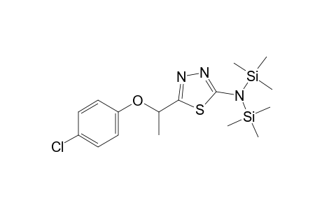 5-[(4-Chlorophenoxy)ethyl]-1,3,4-thiadiazole-2-ylamine, 2tms