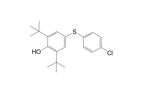 4-[(p-chlorophenyl)thio]-2,6-di-tert-butylphenol
