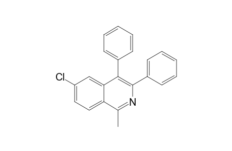6-Chloro-1-methyl-3,4-diphenylisoquinoline