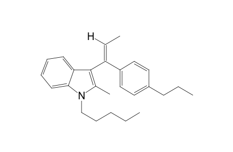 2-Methyl-1-pentyl-3-(1-(4-propylphenyl)-1-propen-1-yl)1H-indole I