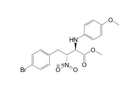 (2R,3R)-Methyl 4-(4-bromophenyl)-2-(4-methoxyphenylamino)-3- nitrobutanoate
