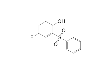 4-Fluoro-2-phenylsulfonylcyclohex-2-enol