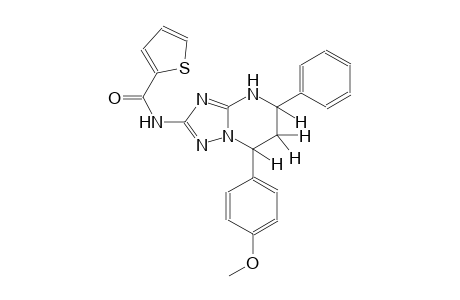 N-[7-(4-methoxyphenyl)-5-phenyl-4,5,6,7-tetrahydro[1,2,4]triazolo[1,5-a]pyrimidin-2-yl]-2-thiophenecarboxamide