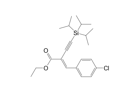 (E)-Ethyl 2-(4-chlorobenzylidene)-4-(triisopropylsilyl)but-3-ynoate