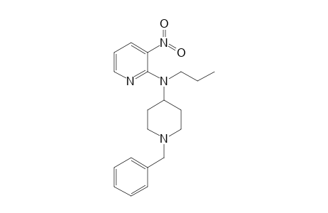 1-Benzyl-4-[N-propyl-N-(3-nitro-2-pyridinyl)amino]piperidine