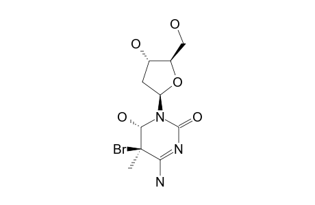 TRANS-(5R,6S)-5-BROMO-6-HYDROXY-5,6-DIHYDRO-5-METHYL-2'-DEOXYCYTIDINE