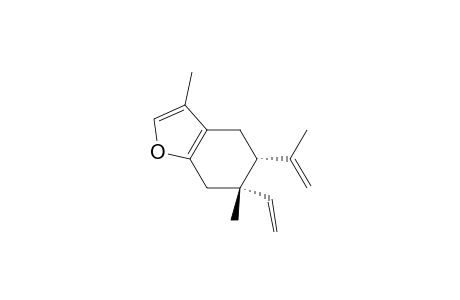 Benzofuran, 6-ethenyl-4,5,6,7-tetrahydro-3,6-dimethyl-5-(1-methylethenyl)-, trans-(.+-.)-