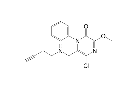 6-(3-Butynylaminomethyl)-3-methoxy-5-chloro-1-phenyl-2(1H)-pyrazinone