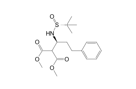 Dimethyl [(1S)-1-{[(R)-(tert-Butyl)sulfinyl]amino}-3-phenylpropyl]propanedioate