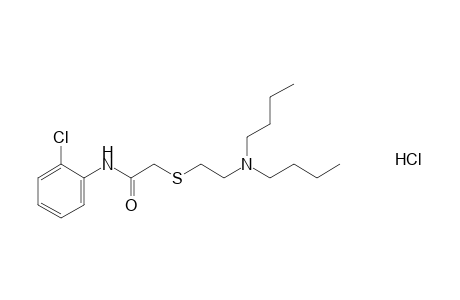 2'-chloro-2-{[2-(dibutylamino)ethyl]thio}acetanilide, monohydrochloride