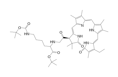 L-Lysine, N6-[(1,1-dimethylethoxy)carbonyl]-N2-[(17-ethyl-1,2,3,19,23,24-hexahydro-2,2,7,8,12,13,18-heptamethyl-1,19-dioxo-21H-bilin-3-yl)acetyl]-, 1,1-dimethylethyl ester, (3R)-