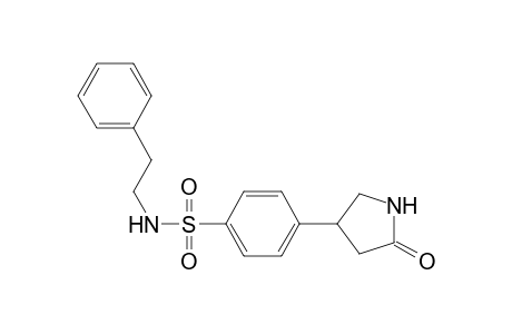 4-(5-oxo-3-pyrrolidinyl)-N-(2-phenylethyl)benzenesulfonamide