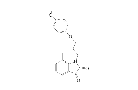 1H-indole-2,3-dione, 1-[3-(4-methoxyphenoxy)propyl]-7-methyl-