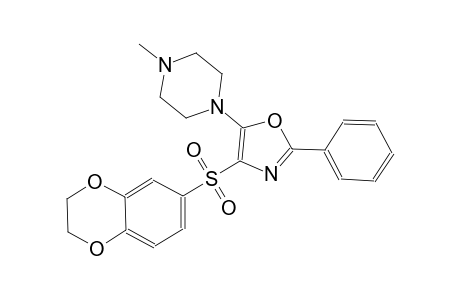 piperazine, 1-[4-[(2,3-dihydro-1,4-benzodioxin-6-yl)sulfonyl]-2-phenyl-5-oxazolyl]-4-methyl-