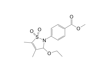3-Ethoxy-2-[4-(methoxycarbonyl)phenyl]-4,5-dimethyl-2,3-dihydroisothiazole 1,1-dioxide