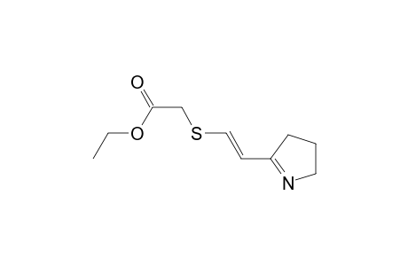 Acetic acid, [[2-(3,4-dihydro-2H-pyrrol-5-yl)ethenyl]thio]-, ethyl ester