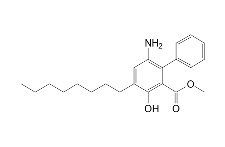 Methyl 6-amino-3-hydroxy-4-octylbiphenyl-2-carboxylate