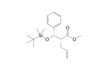 Methyl (syn,anti)-2-Allyl-3-(tert-butyldimethylsiloxy)-3-phenylpropanoate