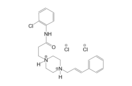 piperazinediium, 1-[3-[(2-chlorophenyl)amino]-3-oxopropyl]-4-[(2E)-3-phenyl-2-propenyl]-, dichloride