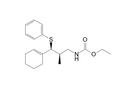 syn-(2RS,3SR)-N-(Ethoxycarbonyl)-N-[2-methyl-3-(phenylthio)-3-cyclohexenyl]propyl-amine